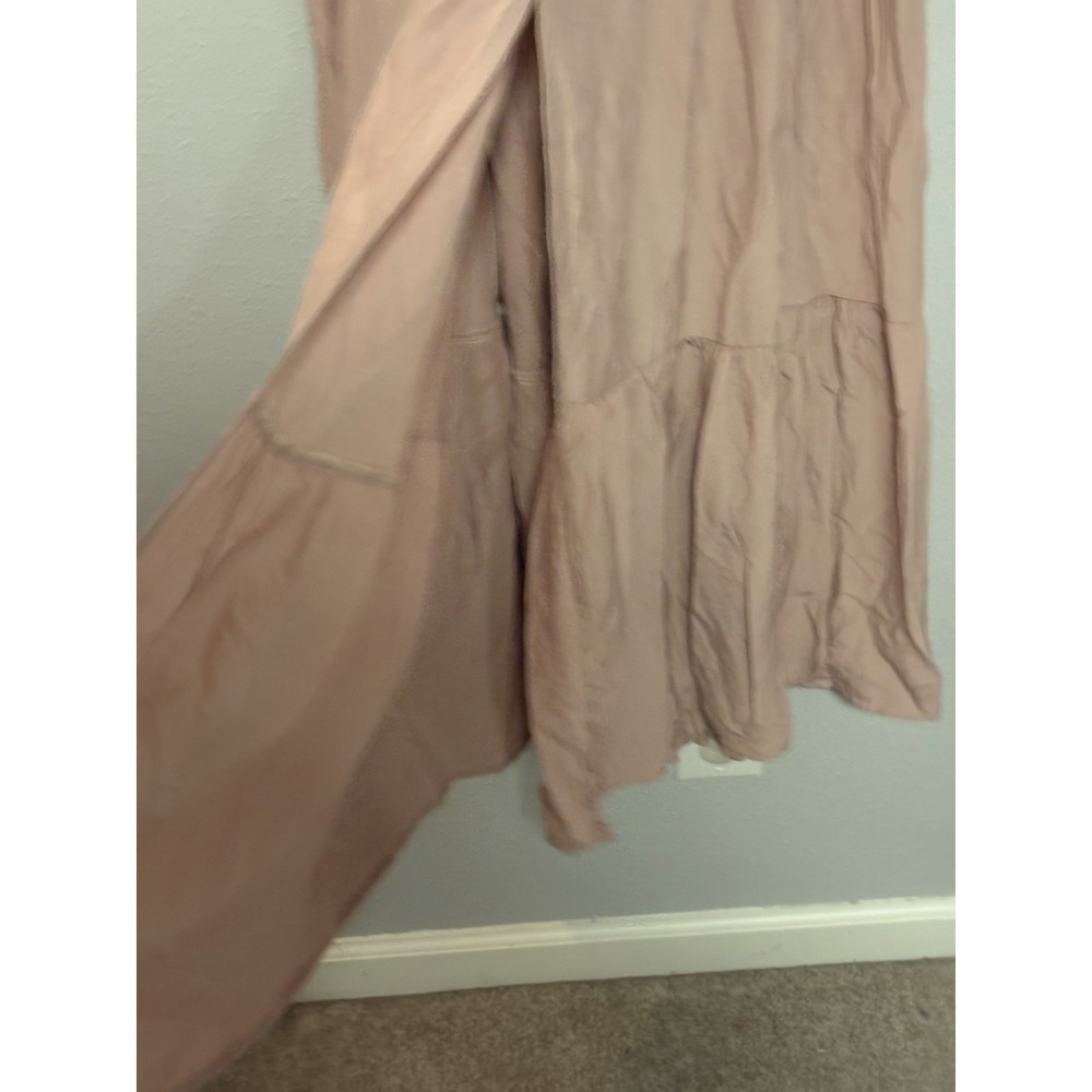 Zesica Maxi Dress Women's Size XS Dusty Rose Front-Slit Off-The-Shoulder - Picture 8 of 9